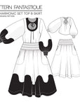 Pattern Fantastique - Harmonic Set Top and Skirt