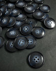 Navy Tonal Buttons Polished 15mm, 20mm