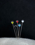 Tulip Shizuku Glass Head Pins