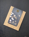 Metal Buttons - Antique Bronze Four Hole 13mm Set of 10