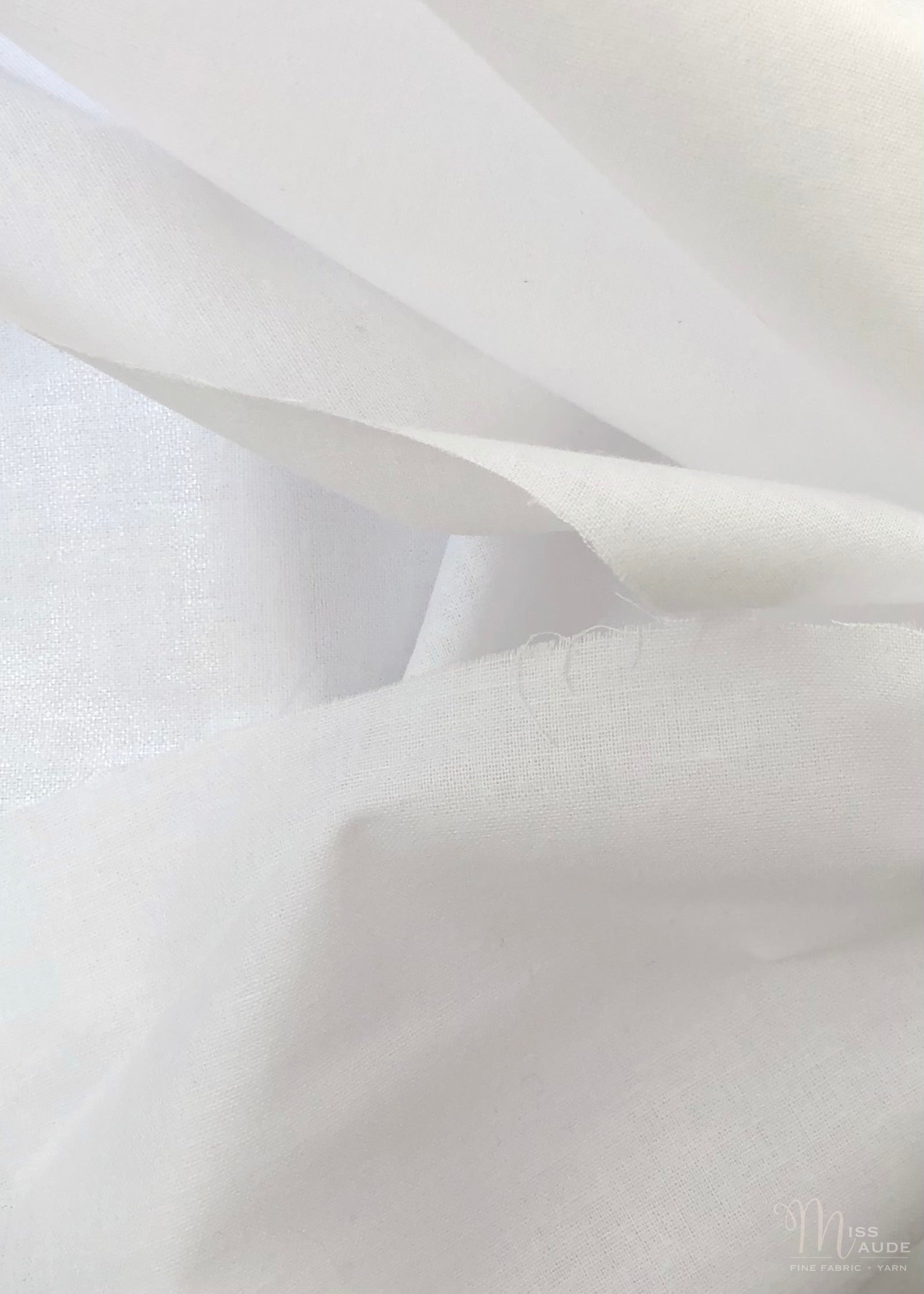 Interfacing - woven, mid/heavy weight. White