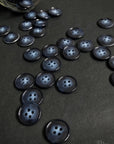 Navy Tonal Buttons Polished 15mm, 20mm