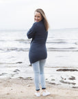 Fran Longline Cardigan, The Woven Knitting Pattern