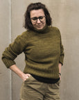 Turtleneck Sweater, Ruke Knit. Print Knitting Pattern