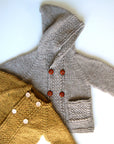 Latte Coat, Frogginette. Print Knitting Pattern