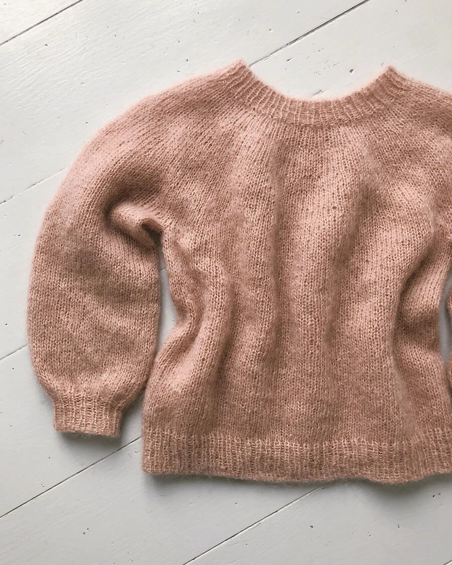 Novice Sweater Junior - Mohair Petite Knit. Knitting Pattern