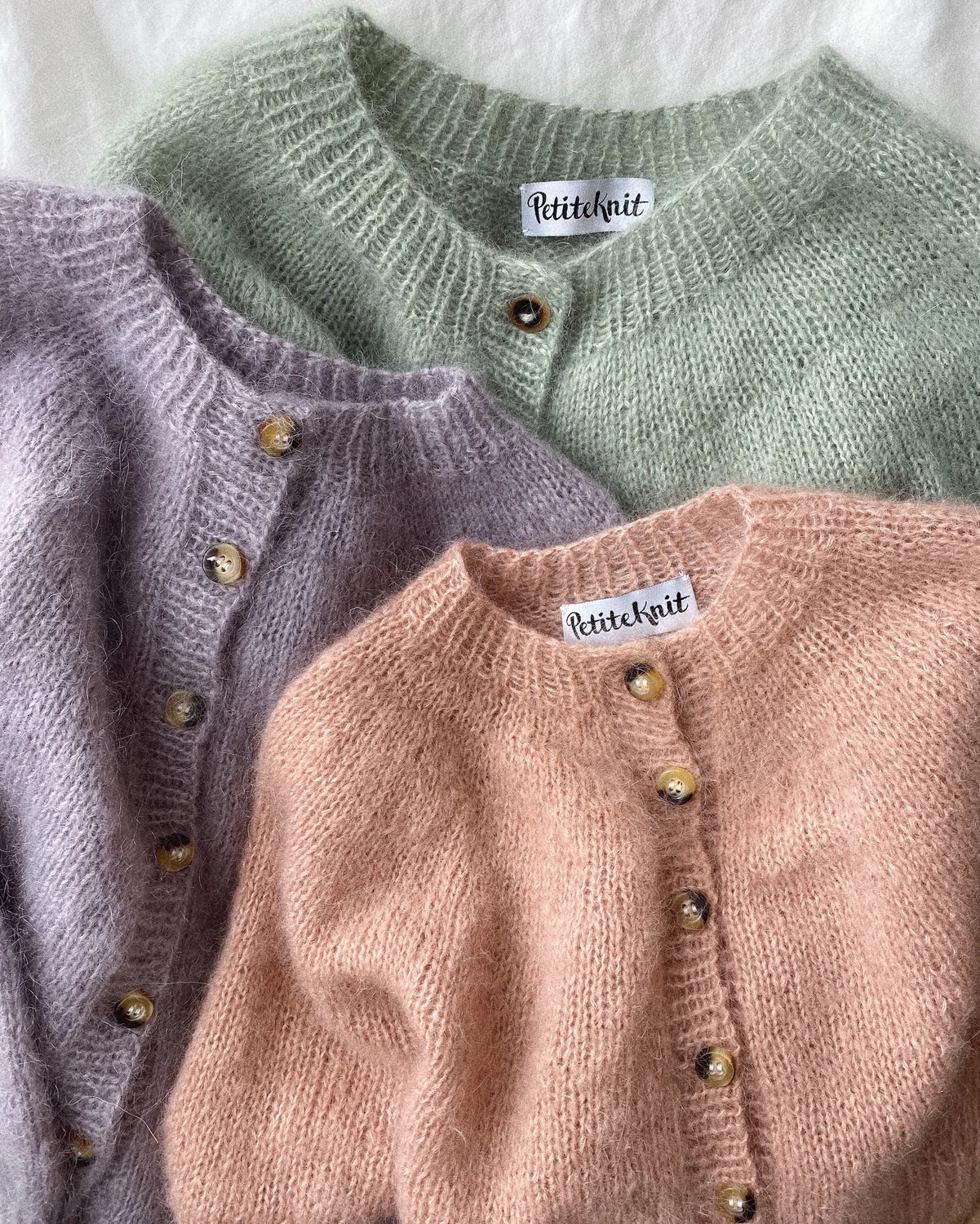 Novice Cardigan - Mohair Junior Petite Knit. Knitting Pattern