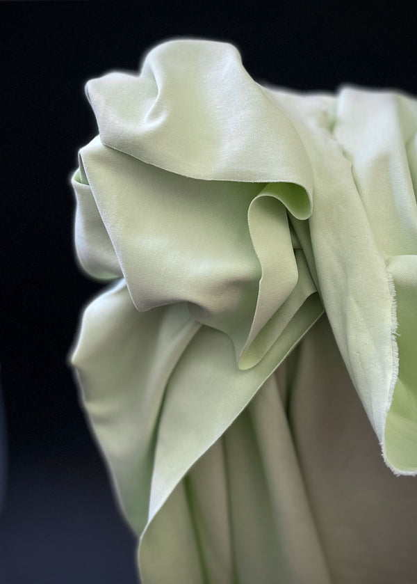 Organic Cotton/Elastane Interlock Knit - Lime Time