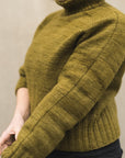 Turtleneck Sweater, Ruke Knit. Print Knitting Pattern
