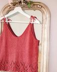 Posy Tank, Along Avec Anna. Printed Knitting Pattern