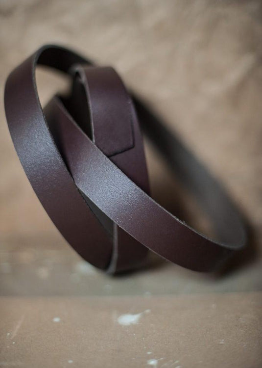 Split Cowhide Leather Strapping 1"