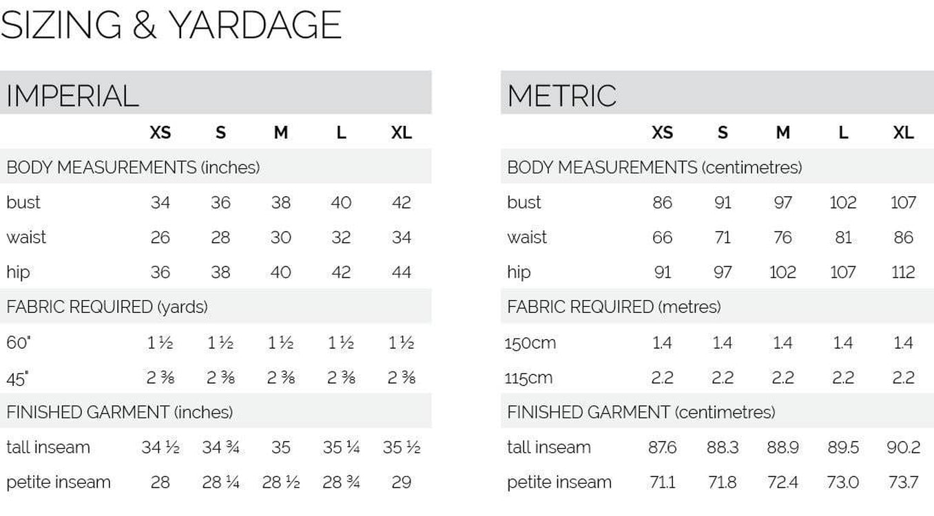 Megan Nielsen Virginia Leggings