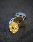 Magnetic Bag Snap - Gold, Nickel, or Antique Brass