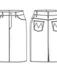 Merchant & Mills Clementine Denim Skirt