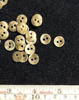 Metal Buttons - Antique Bronze Two Hole 11mm Set of 10