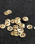 Metal Buttons - Antique Bronze Two Hole 11mm Set of 10