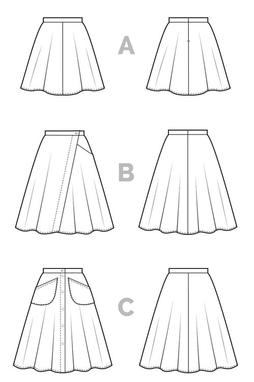 Closet Core Patterns Fiore Skirt