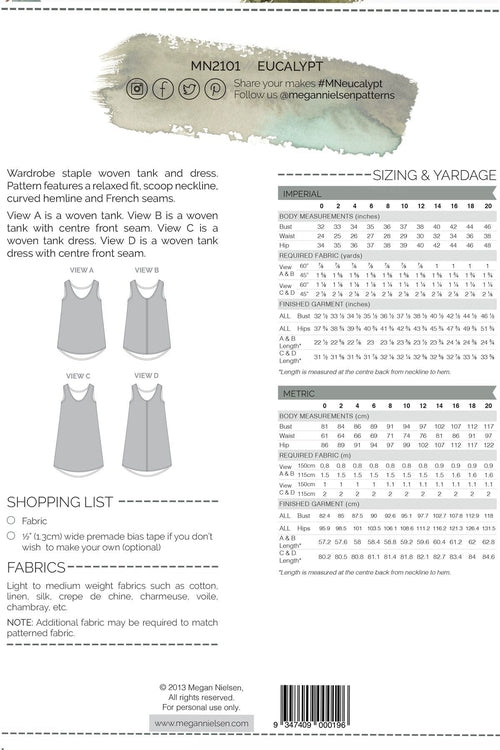 Megan Nielsen Eucalypt Dress and Top