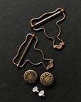 Dungaree Buckles - Nickel or Bronze