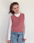 Stockholm Slipover - Junior, Petite Knit. Knitting Pattern