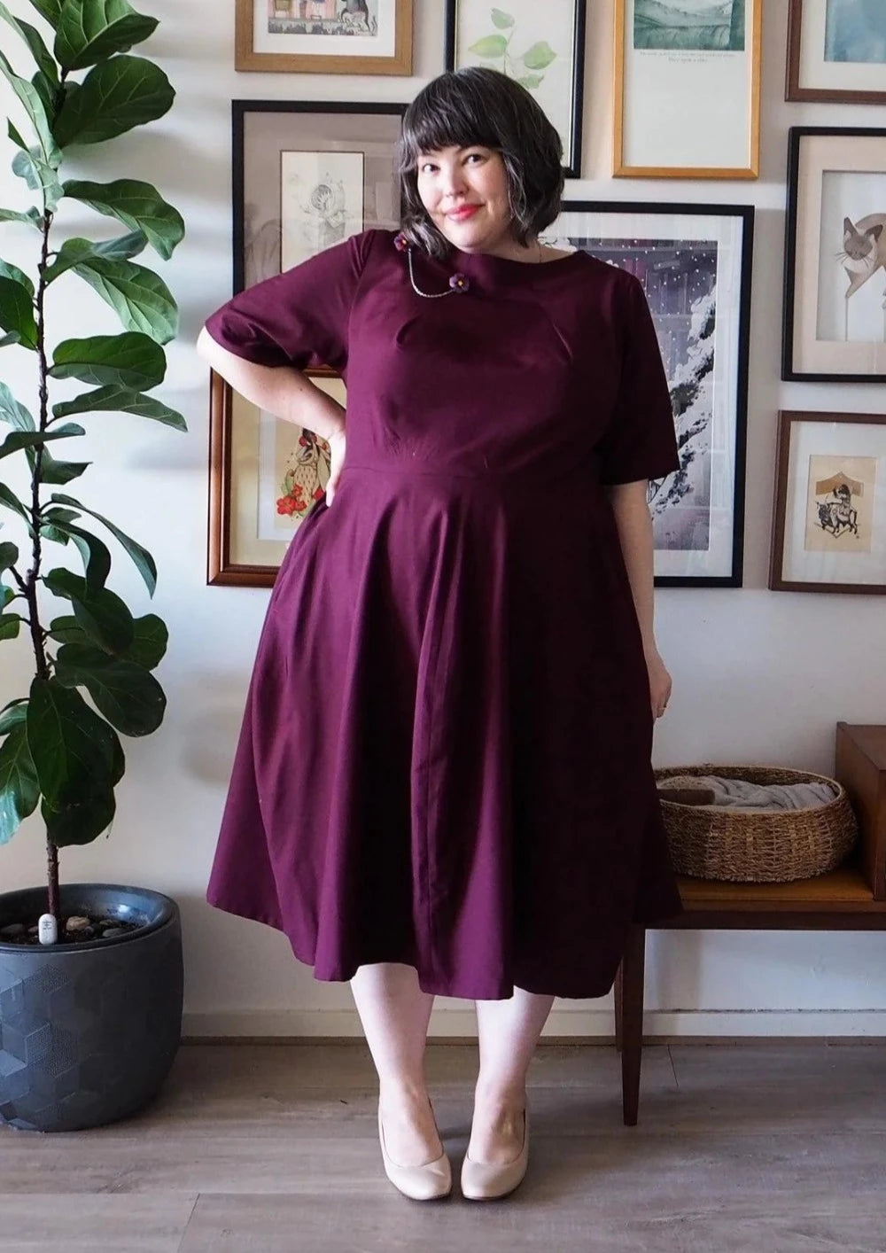 ✂️The Assembly Line Tulip Dress Printed Sewing Pattern – Miss Maude