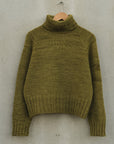 Turtleneck Sweater, Ruke Knit. Print Knitting Pattern
