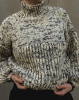 White Sheep Sweater, Ruke Knit. Print Knitting Pattern