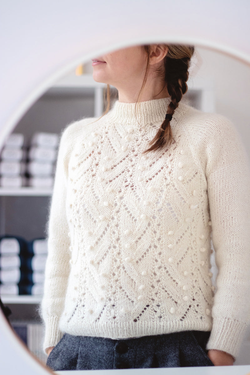Wisteria Sweater, Along Avec Anna. Knitting Pattern