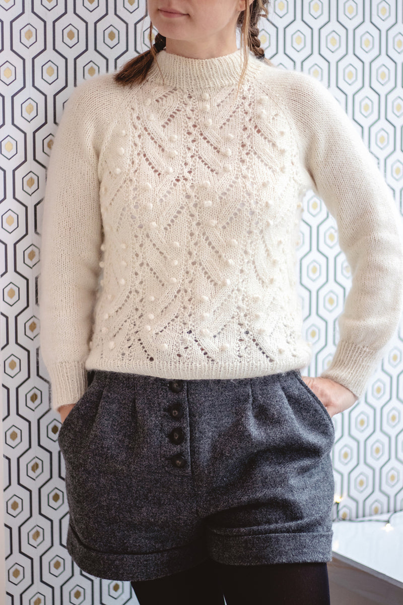 Wisteria Sweater, Along Avec Anna. Knitting Pattern