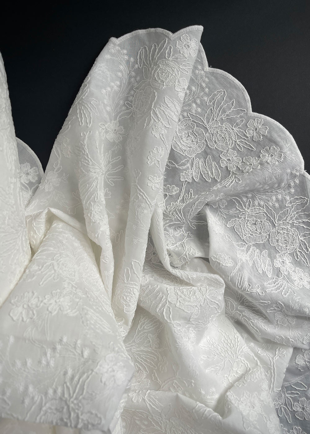 Broderie Anglaise + Embroidered Fabrics