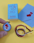 Mini Bauble Cross Stitch Kit: Ho Ho Ho