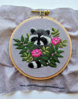 Raccoon Embroidery Kit