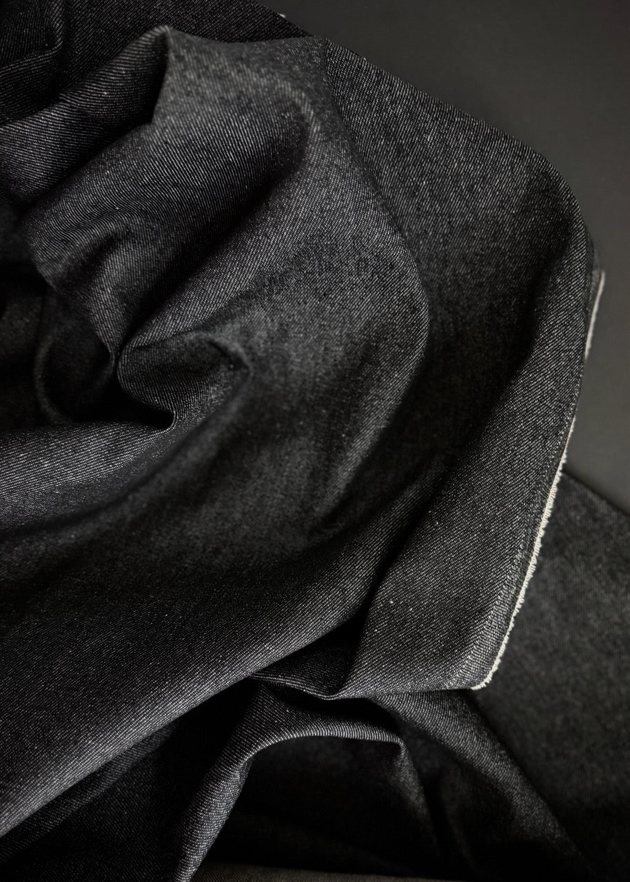 10.5oz Cotton Denim, Black
