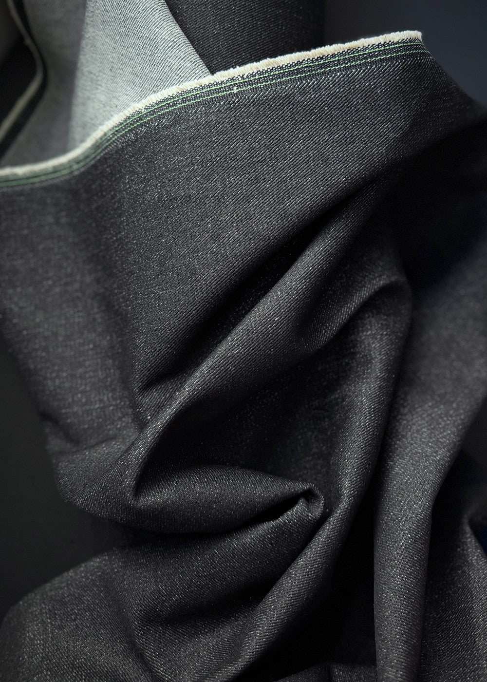 12.5oz Cotton Denim, Black