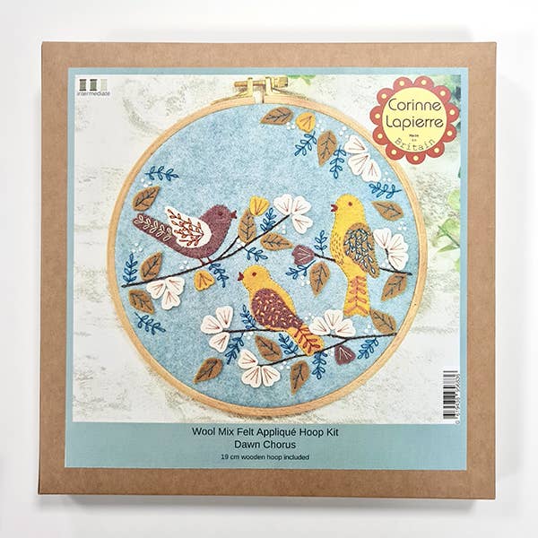 Dawn Chorus - Felt Appliqué Hoop Kit, Corinne Lapierre