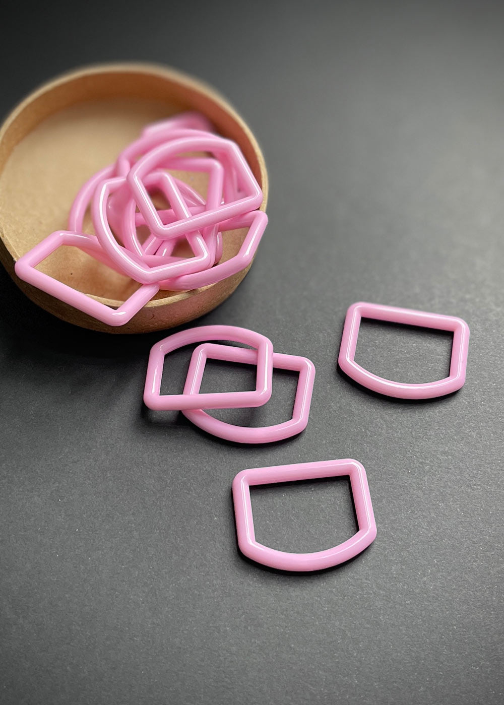 Light Pink Nylon D Rings, 25mm – Miss Maude