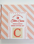 Pegboard Cross Stitch Letter Kit. Red