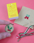 Mini Bauble Cross Stitch Kit: Jolly Holly