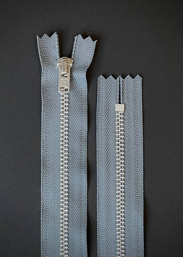 YKK Nickel Trouser Zip - Mid Grey