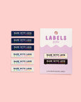 Made With Love & Swear Words Woven Labels