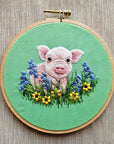 Posing Piglet Embroidery Kit