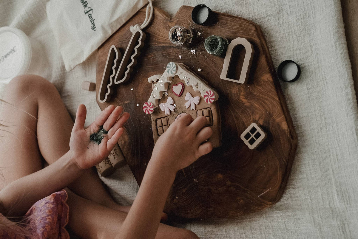 Gingerbread House Playdough Decorating Kit