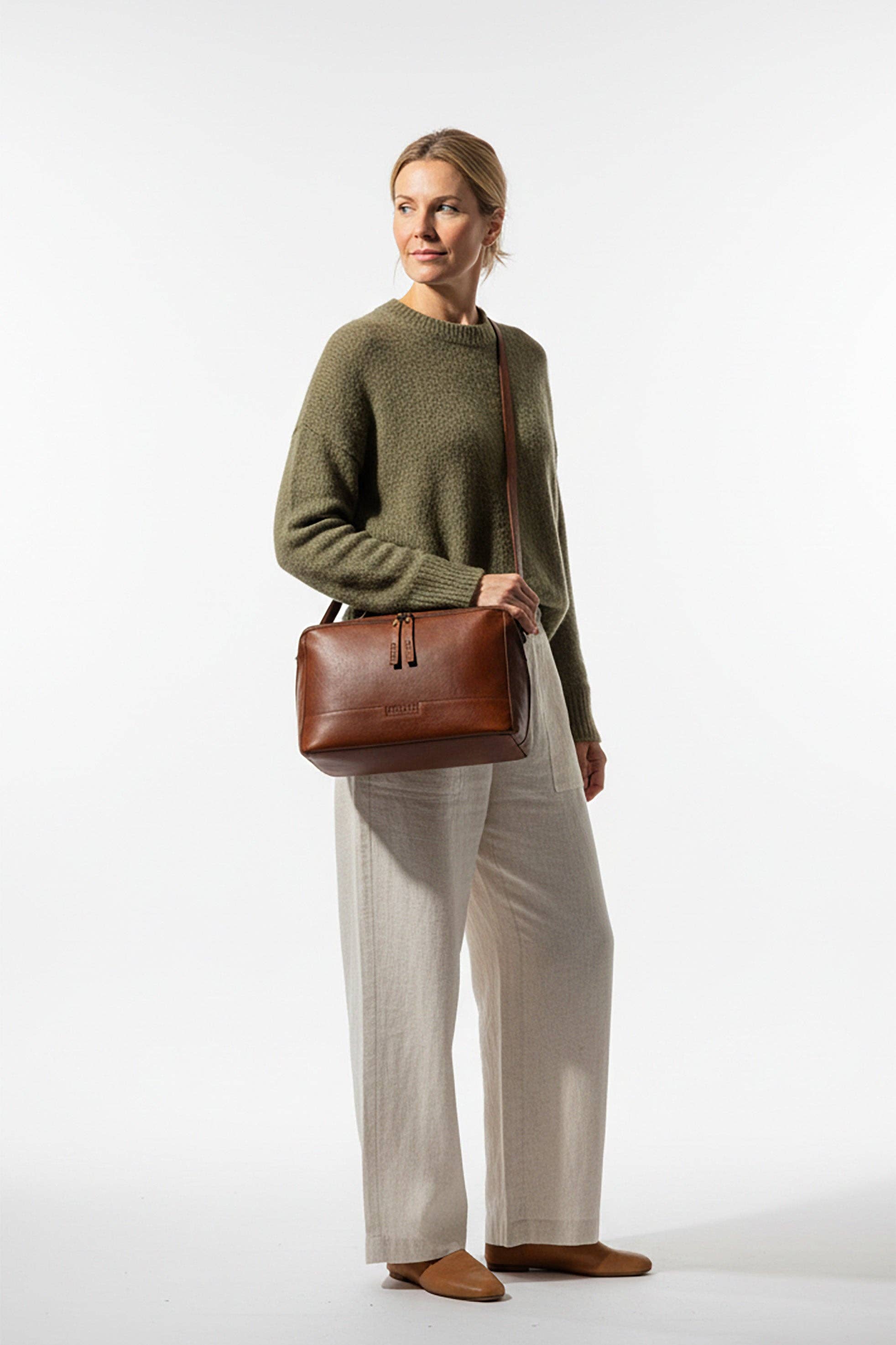 Cleo midi Project Bag: Whisky