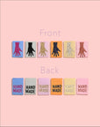 Metallic Mini Hands Woven Labels