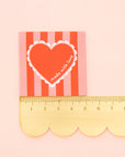 Made with Love Valentines Heart - Sewing & Knitting Labels