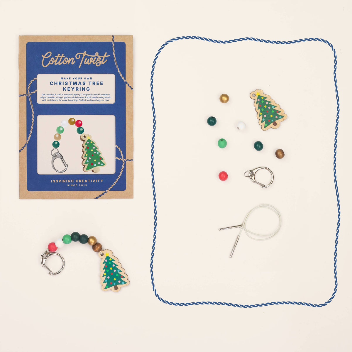 Make Your Own Christmas Tree Keyring