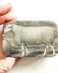 Sheep Notions Tin, Stitch Marker and Yarn Needle