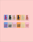 Metallic Mini Hands Woven Labels