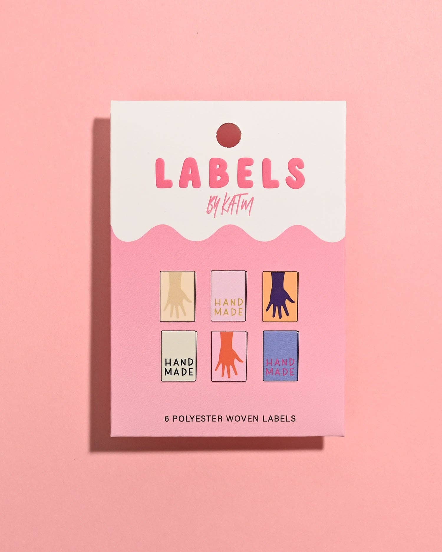 Metallic Mini Hands Woven Labels