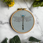 Olive Clubtail Dragonfly - Embroidery Hoop Kit, Nest Embirdery